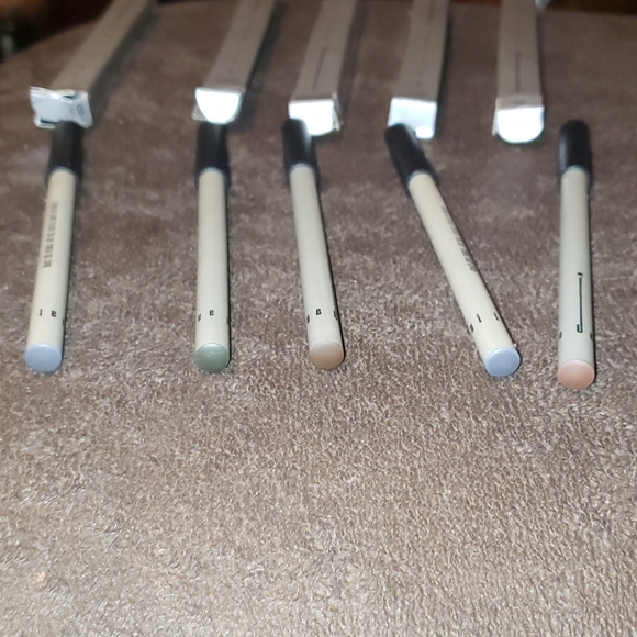 Lot of 5 pencil eye liners jeni Lee brown gray green - Picture 2 of 8